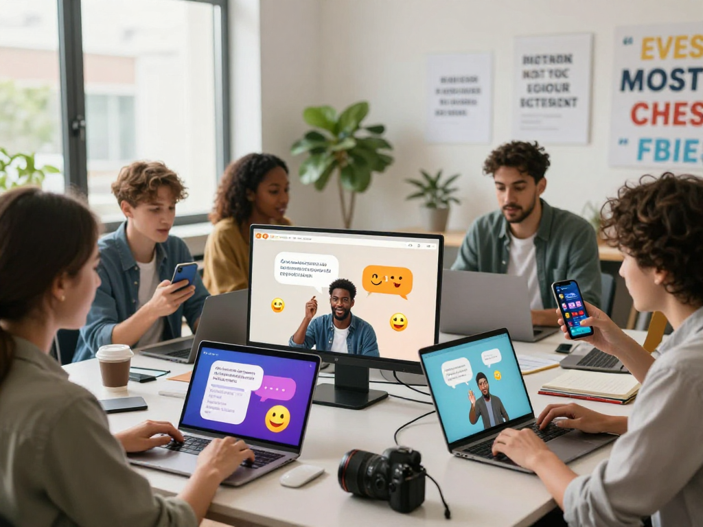 Diverse users engaging in spicy chat conversations on digital platforms, showcasing vibrant interactions.