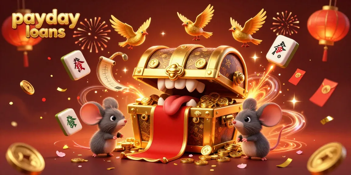 Experience thrilling payday loans with dynamic 3D casino illustration featuring vibrant characters and rich details.