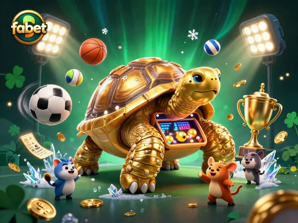 Engage with fabet in this immersive sports betting scene featuring dynamic characters and vibrant casino elements.