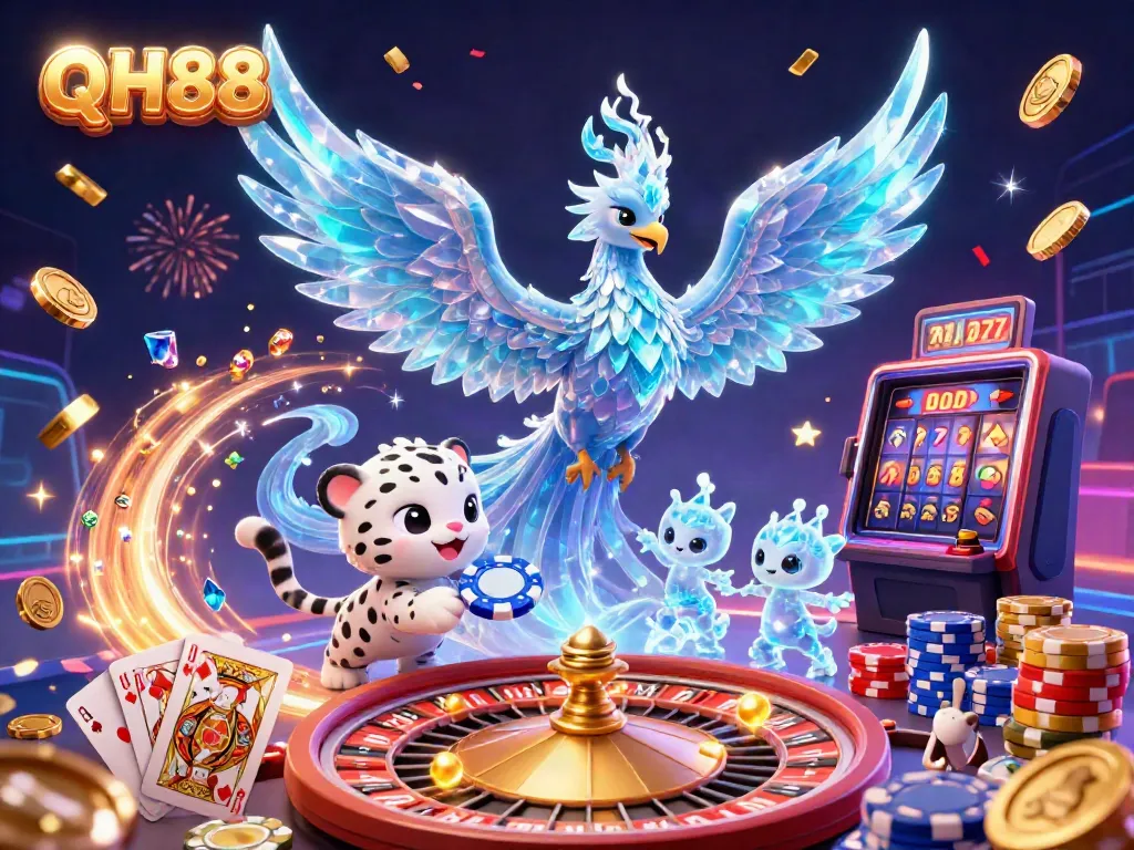 Experience the excitement of QH88 casino games with interacting characters and dynamic betting action.