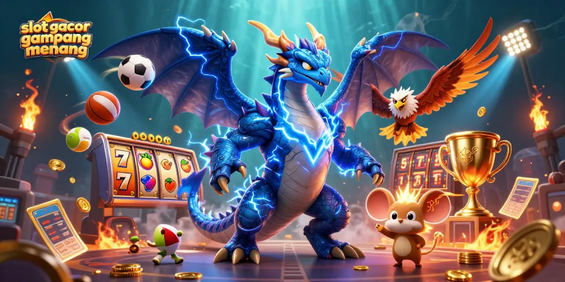 Spin the reels with slot gacor gampang menang featuring dynamic characters and vibrant casino elements in a thrilling 3D scene.