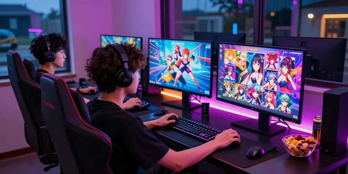 Play engaging hentai games in a vibrant online gaming lounge with immersive graphics and cozy atmosphere